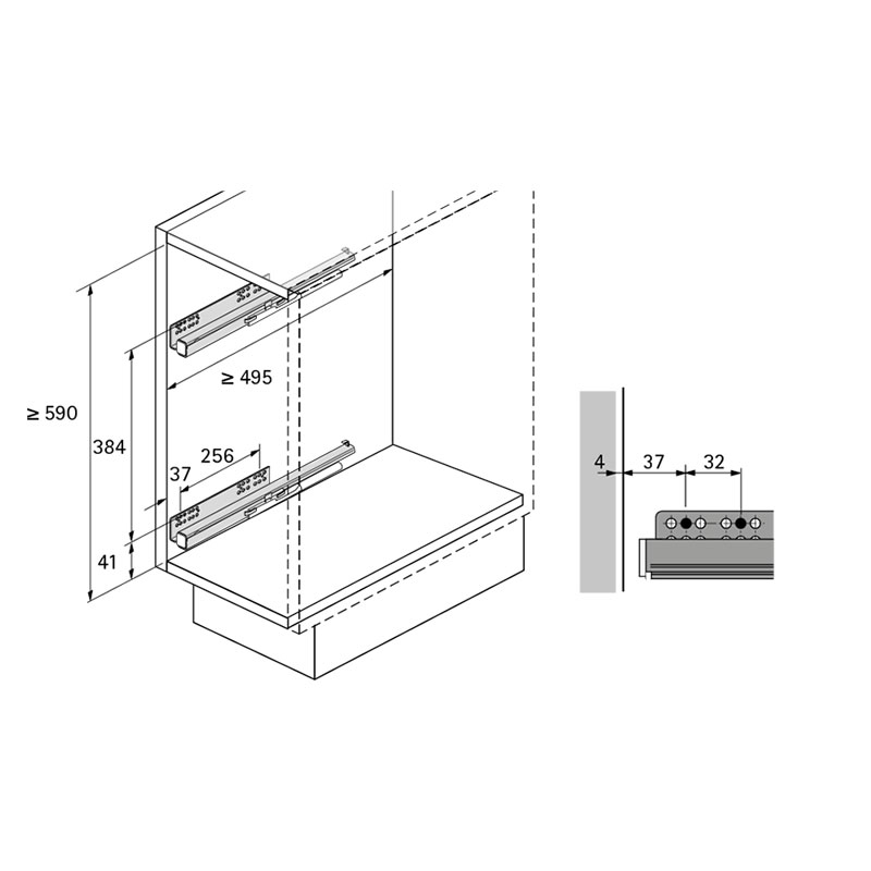 Карго IQ plus W=150мм (9077588) Hettich