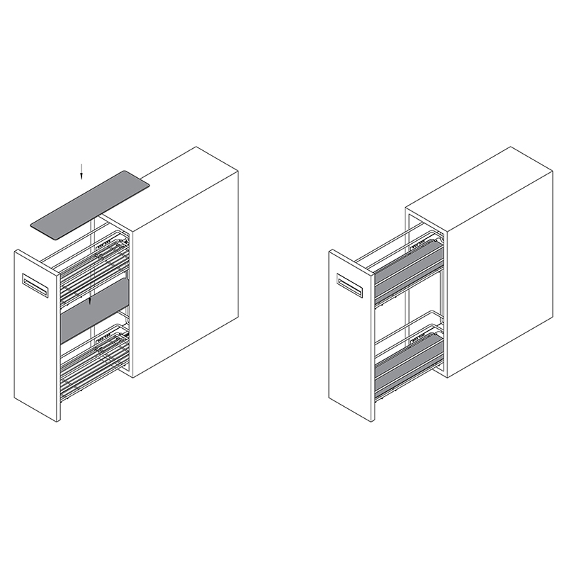 Вставка в карго W=200мм (9065861) Hettich Вставка в карго W=200мм (9065861) Hettich