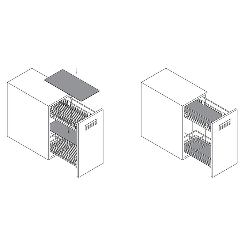 Вставка в карго W=300мм (9065862) Hettich