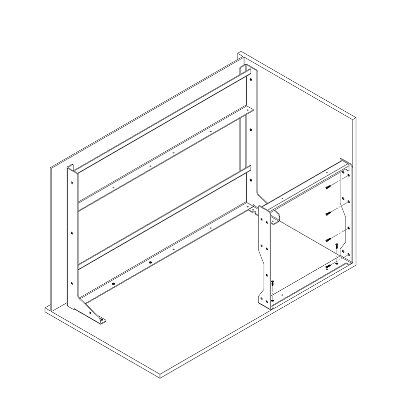 Полки FlyBOX (900мм), графіт, Galaxy VIBO (FLYB45OMVGF)