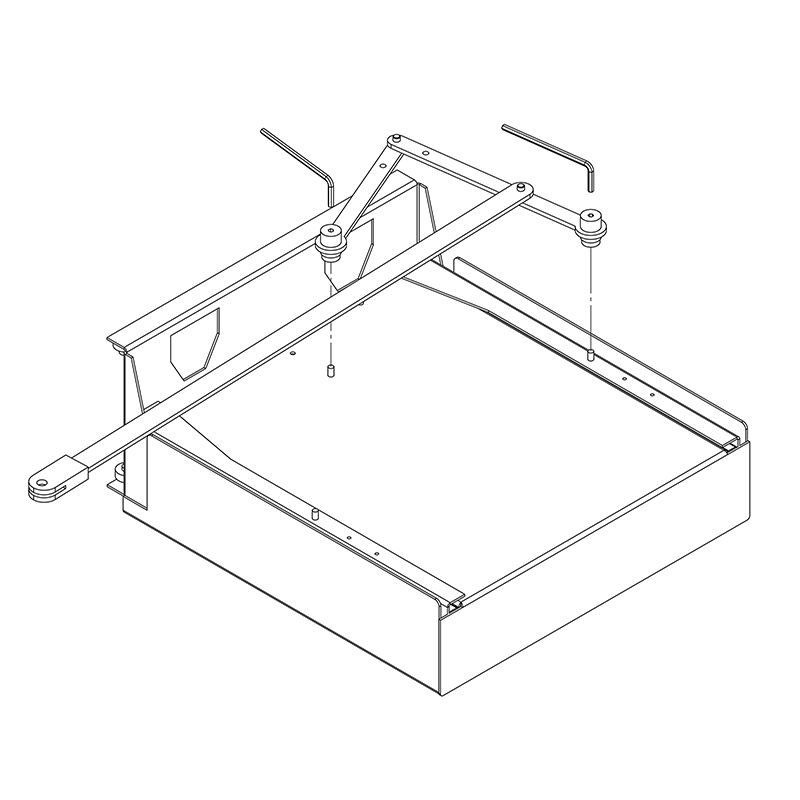 Полки FlyBOX (900мм), графіт, Galaxy VIBO (FLYB45OMVGF)