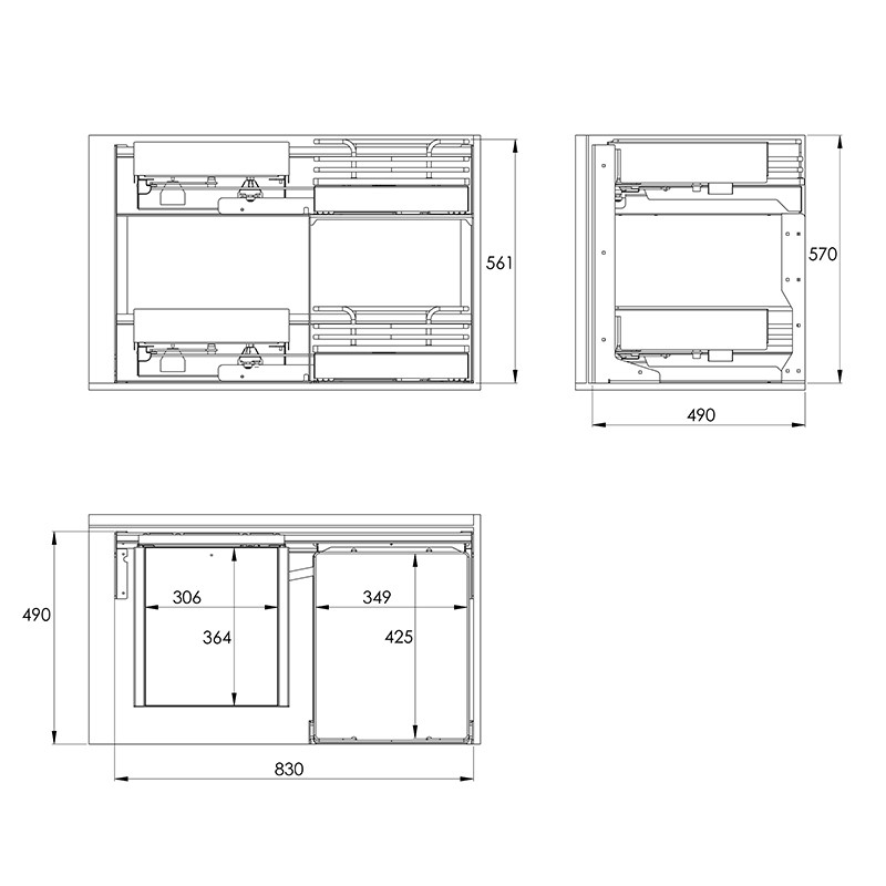 Рама FlyBOX, сіра, Galaxy VIBO (FLYBST452VGF)