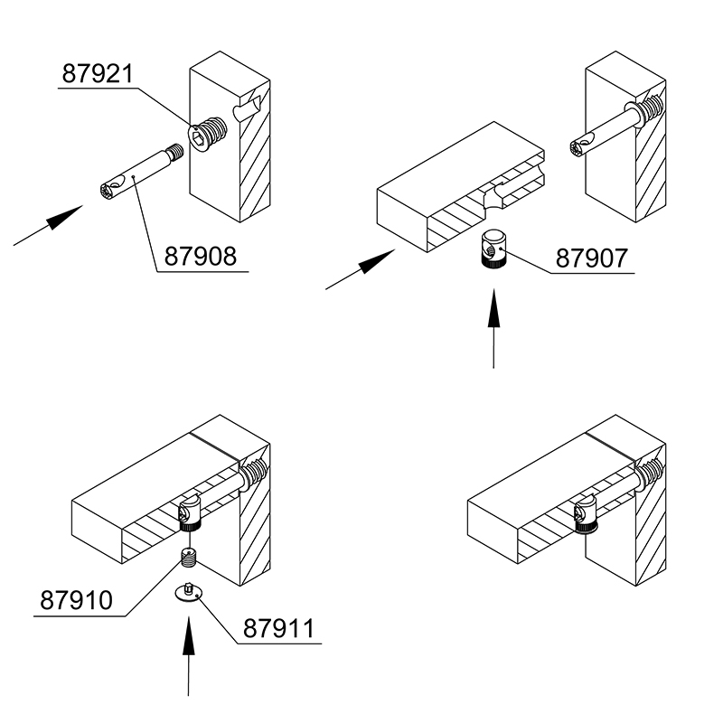 Заглушка для стяжки Housing, D=10, метал, (CF17) Permo Заглушка для стяжки Housing, D=10, метал, (CF17) Permo