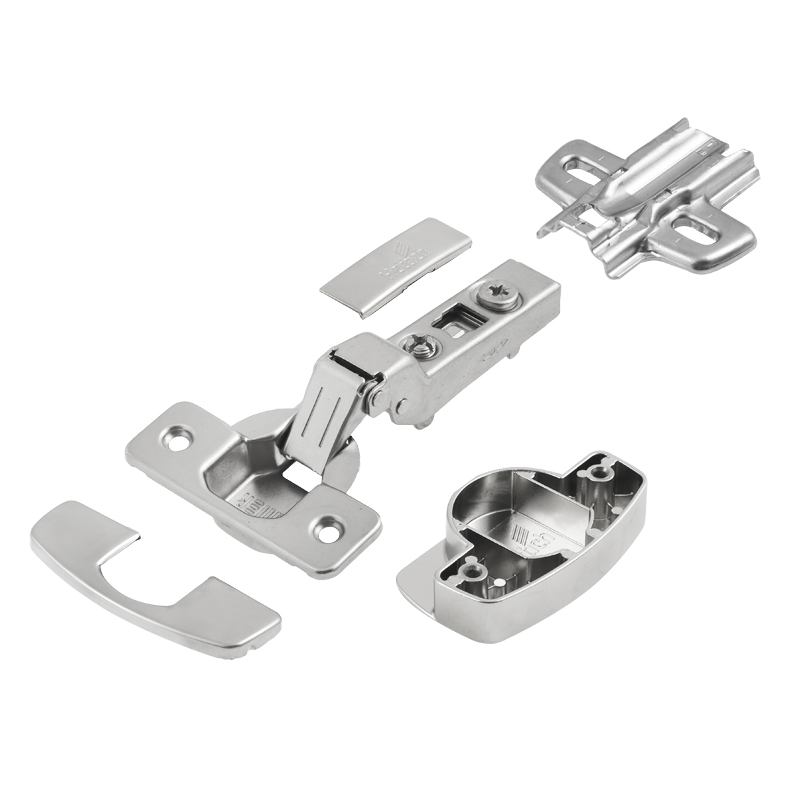 Завіса Clip-on,95°/110°, Sensys, для скла  4-8мм, фасад скло - корпус ДСП, нікель, Hettich