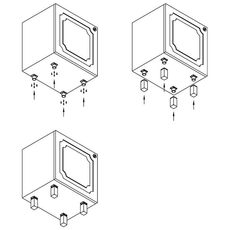 Ножка мебельная регулируемая, NА 02C00 h=120-130мм, алюм., max 100кг