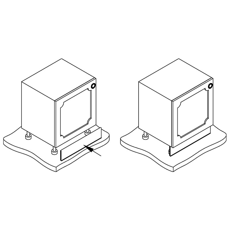 Цоколь H=100мм L=3000мм белый глянец Thermoplast