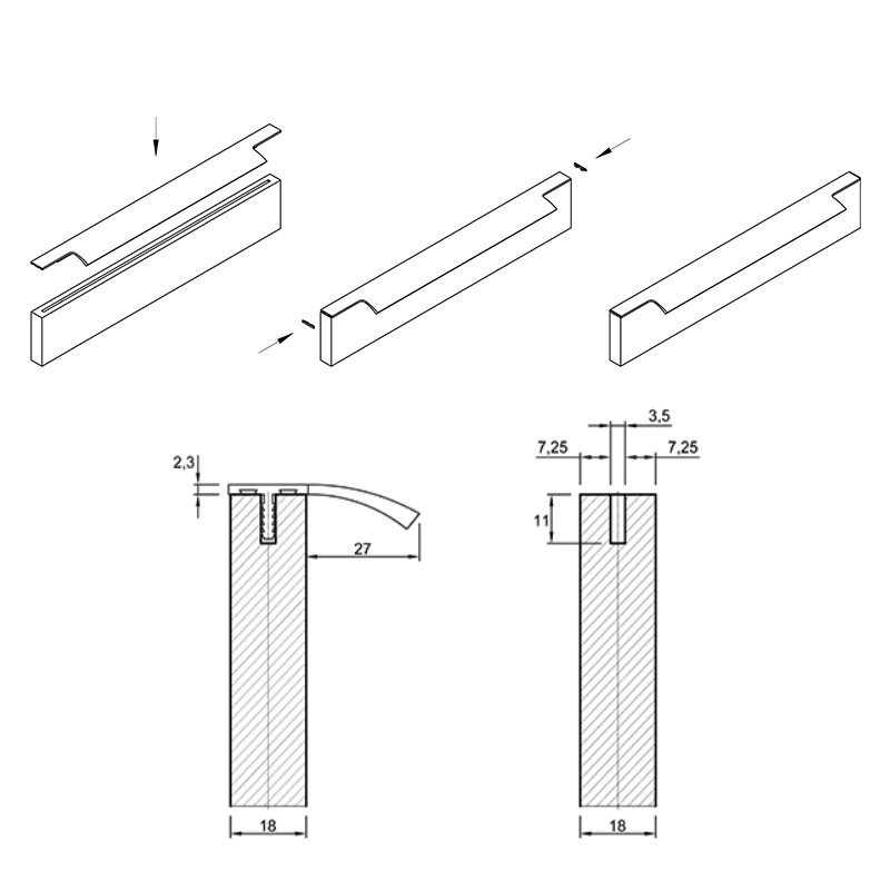 Ручка Ferro Fiori M 0011.900 черный
