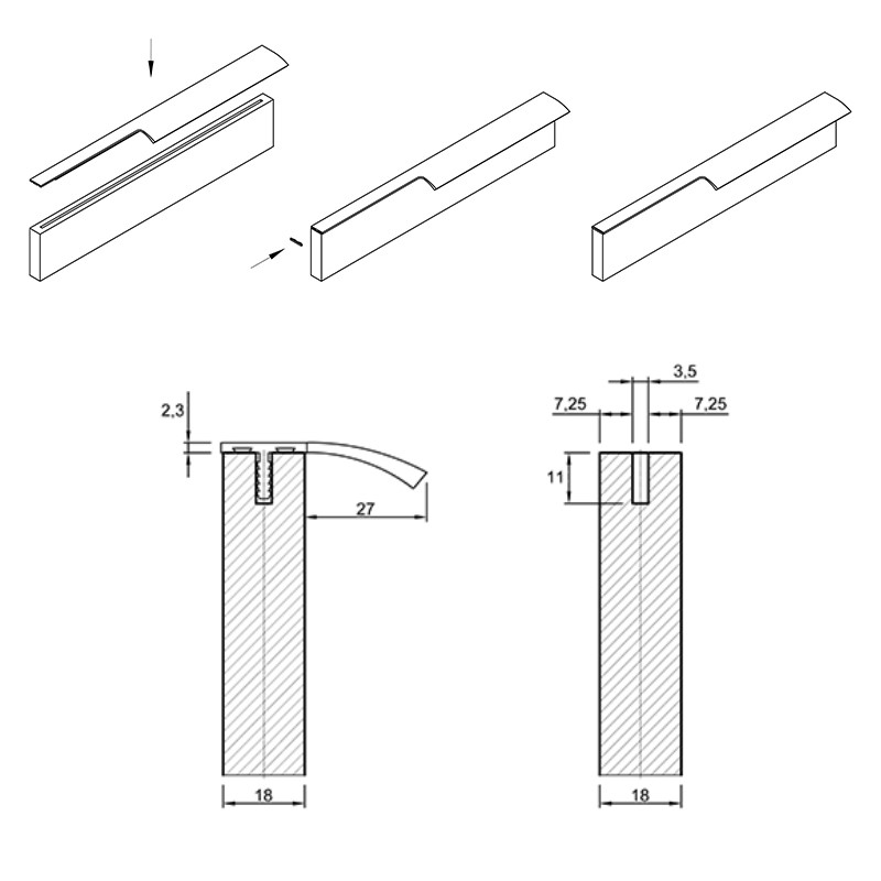 Ручка Ferro Fiori M 0018.900 нікель