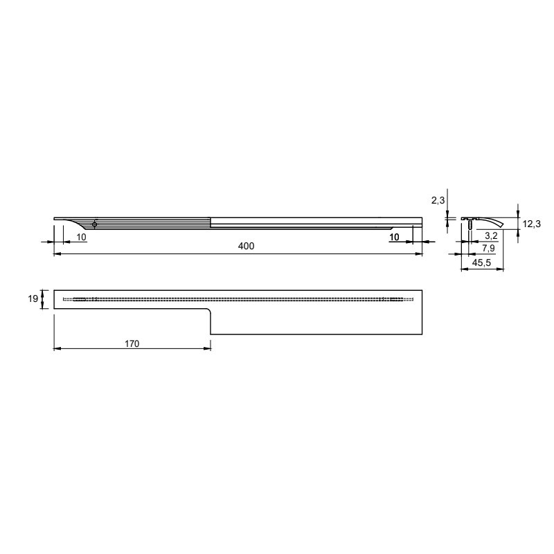 Ручка Ferro Fiori M 0018.400 чорний Ручка Ferro Fiori M 0018.400 чорний