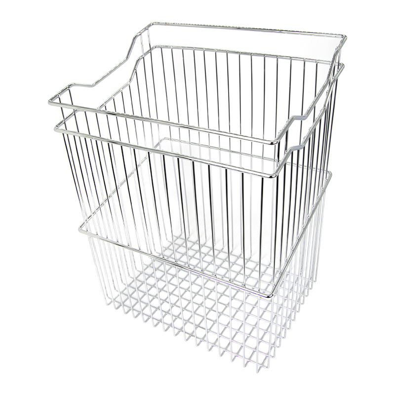 Корзина бельевая 450мм W=380 L=290 H=500 хром Star