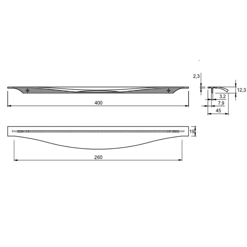 Ручка Ferro Fiori M 0019.400 черный Ручка Ferro Fiori M 0019.400 черный