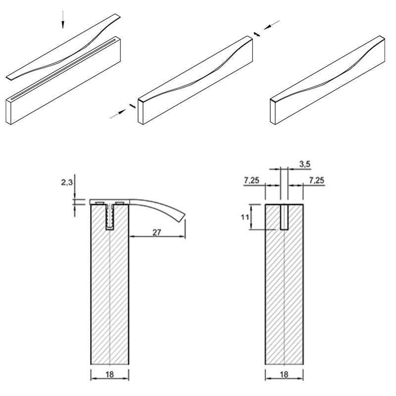 Ручка Ferro Fiori M 0019.900 черный