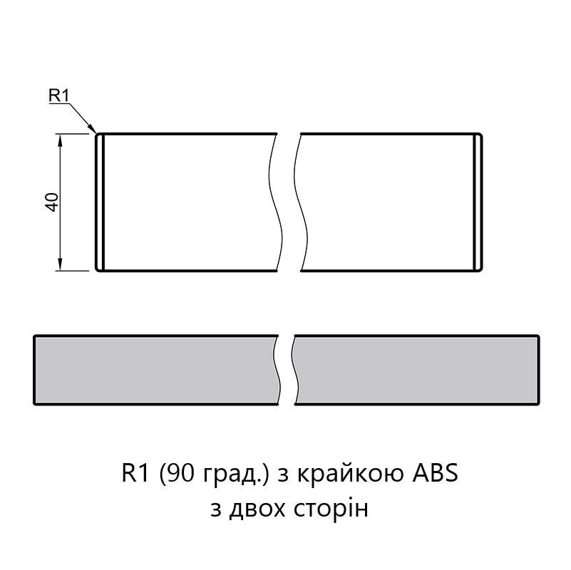 УЦІНКА Стільниця RICCI FB45 ITALIAN STONE вологостійка/торець під 90 гр. 4200x900x40мм УЦІНКА Стільниця RICCI FB45 ITALIAN STONE вологостійка/торець під 90 гр. 4200x900x40мм