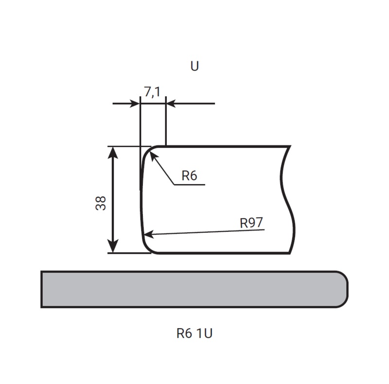 Столешница Luxeform S056-1 U Гранит золотой влагост. м.п. Столешница Luxeform S056-1 U Гранит золотой влагост. м.п.