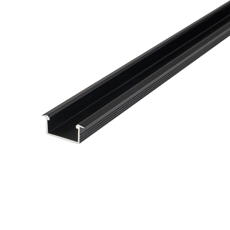 Профіль для LED-стрічки, ВРІЗНИЙ, L = 2m, алюміній, анодов. чорний Профіль для LED-стрічки, ВРІЗНИЙ, L = 2m, алюміній, анодов. чорний