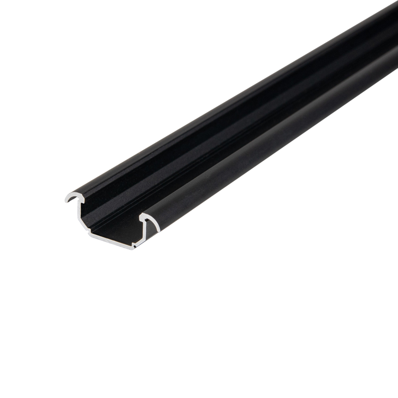 Профіль для LED-стрічки, КУТОВИЙ, L = 2m, алюміній, анодов. чорний