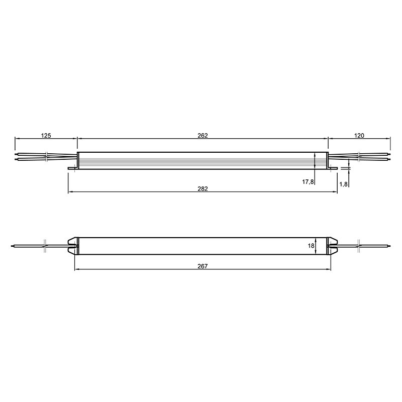 Блок питания UltraSLIM, 12-36-IP20-2Y, метал. корпус Блок питания UltraSLIM, 12-36-IP20-2Y, метал. корпус