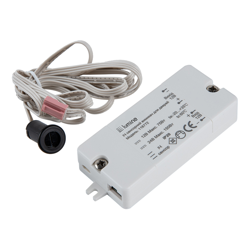 ИК сенсорный выключатель на откр. дверей, 12V/24V, 75W/150W ИК сенсорный выключатель на откр. дверей, 12V/24V, 75W/150W