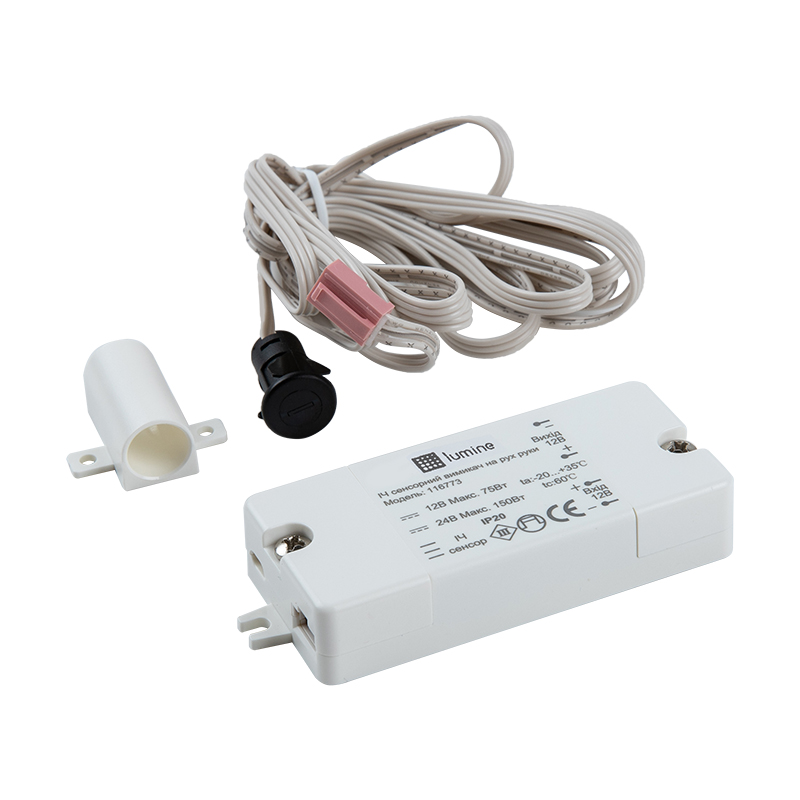ИК сенсорный выключатель на движение руки из дымов, 12V/24V, 75W/150W ИК сенсорный выключатель на движение руки из дымов, 12V/24V, 75W/150W