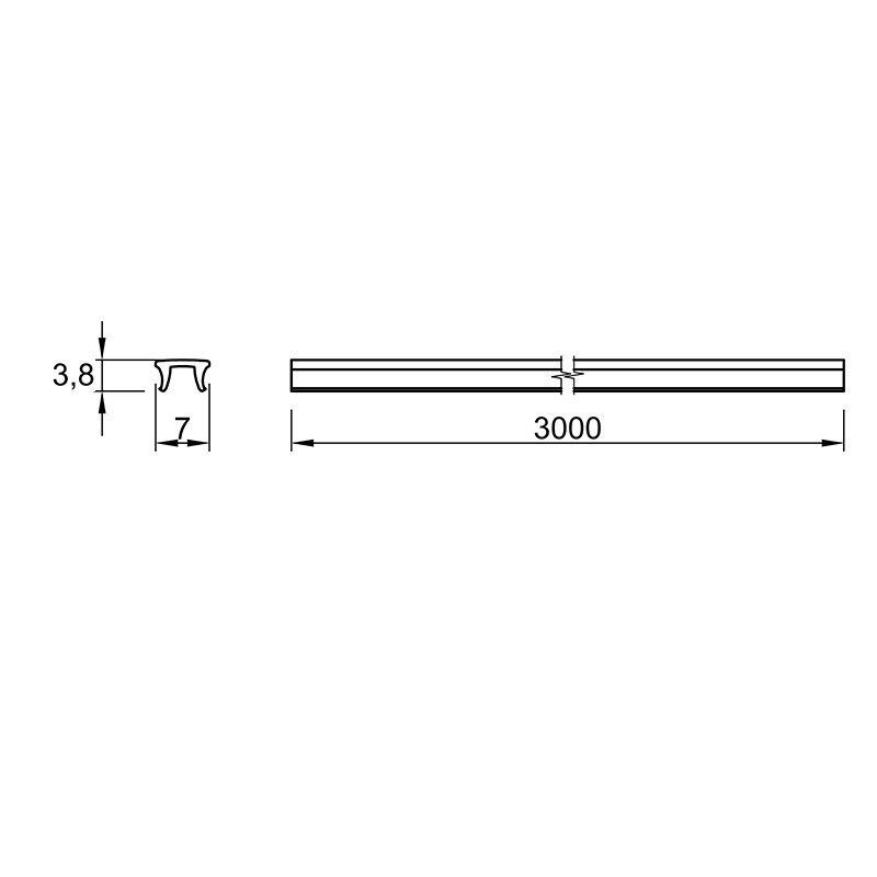 Профіль SLIM (LED-стрічка 5 mm) Профіль SLIM (LED-стрічка 5 mm)