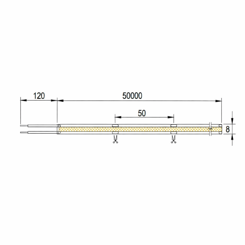 LED-стрічка COB, 320 LEDs/m, 12W, 24V, IP20, денне світло, 4000К LED-стрічка COB, 320 LEDs/m, 12W, 24V, IP20, денне світло, 4000К