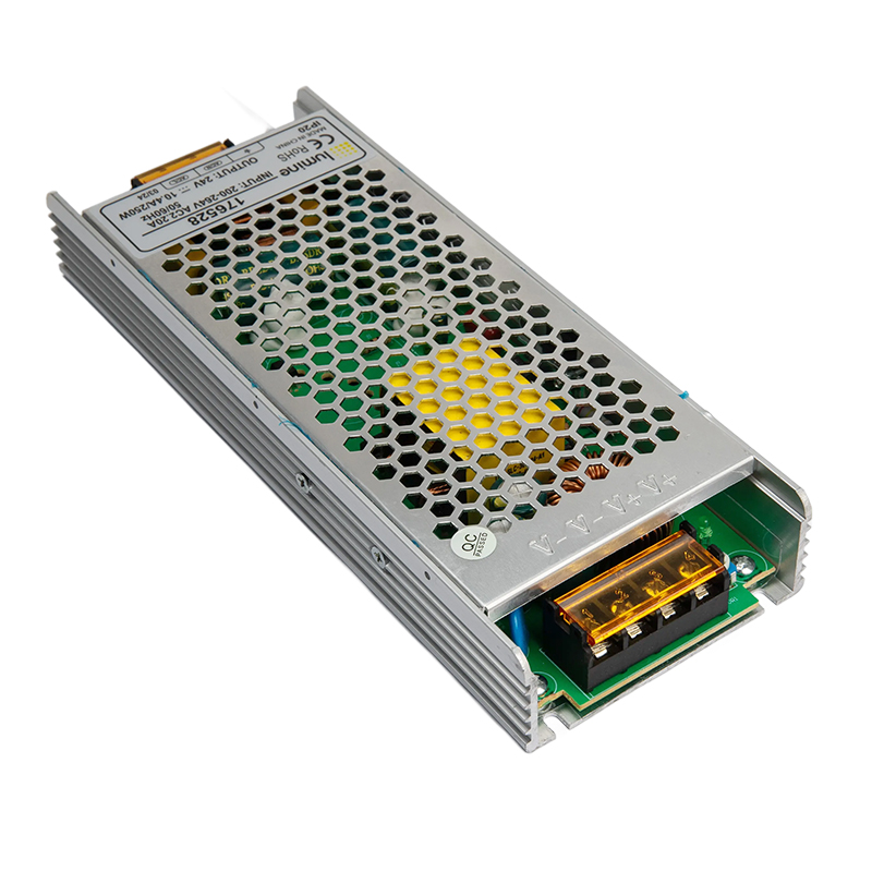 Блок живлення для LED, 250W, 24V, IP20, метал. корпус