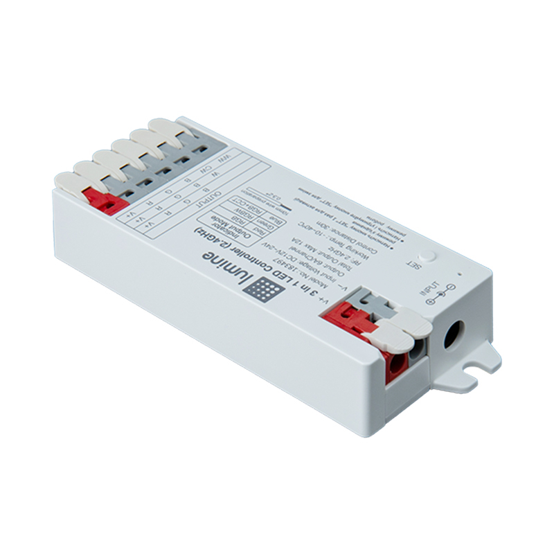 LED контролер RGB, W, ССT 3 в 1, DC 12/24V, 6А, 2,4G, Lumine LED контролер RGB, W, ССT 3 в 1, DC 12/24V, 6А, 2,4G, Lumine