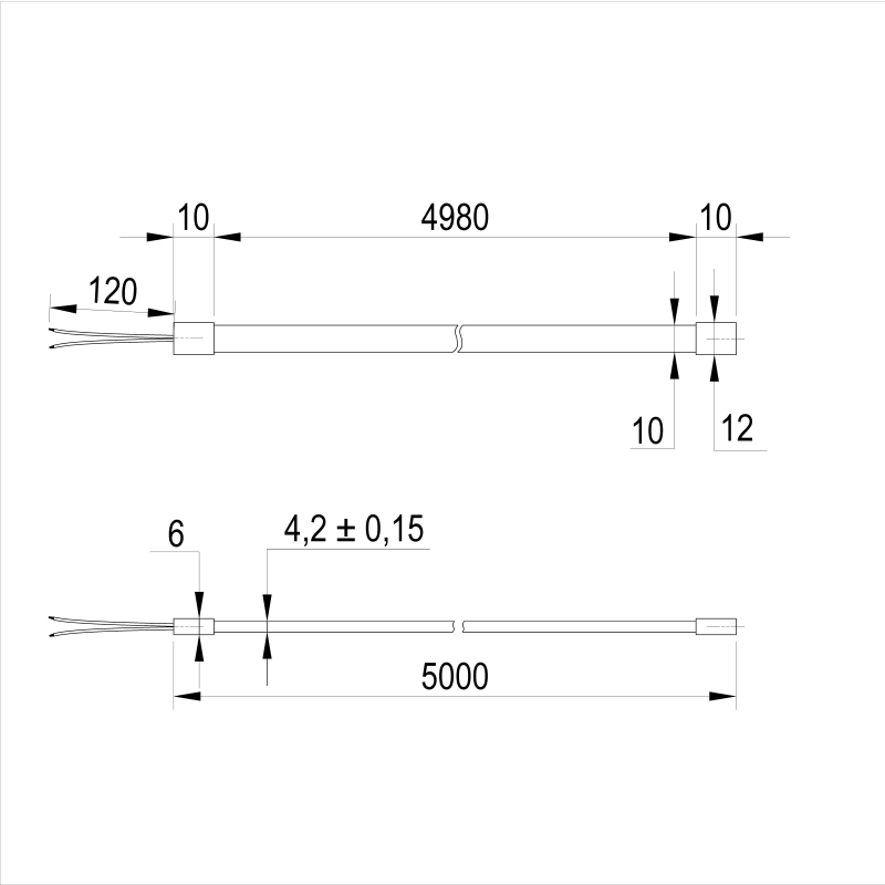 Neon-стрічка, SMD 2835, 10W, 24V, IP20, холодне світло, 6000К Neon-стрічка, SMD 2835, 10W, 24V, IP20, холодне світло, 6000К