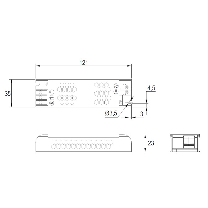 Блок живлення SMART 60W, 12V, IP20, метал. корпус Блок живлення SMART 60W, 12V, IP20, метал. корпус