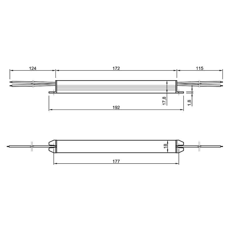 Блок живлення UltraSLIM, 24-24-IP20-2Y, метал. корпус Блок живлення UltraSLIM, 24-24-IP20-2Y, метал. корпус
