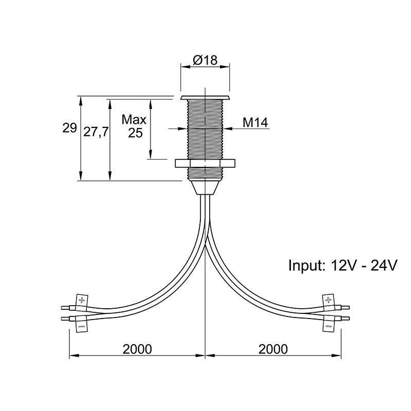 Сенсорний вимикач на дотик з димув. (чорний), 12V/24V, 60W/120W Сенсорний вимикач на дотик з димув. (чорний), 12V/24V, 60W/120W