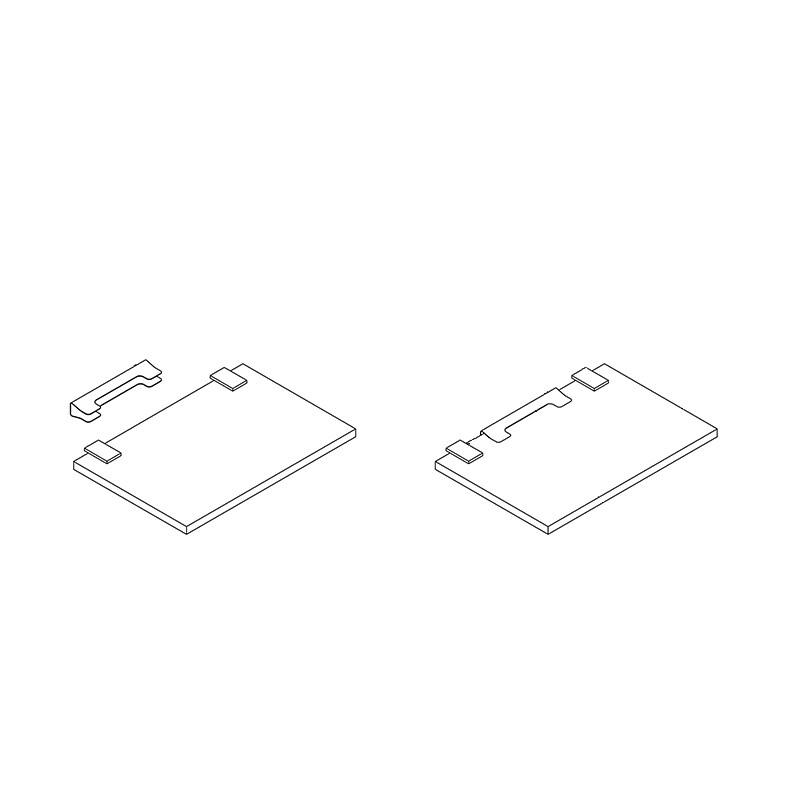 Клипса для стеклянных полок толщ. 5-8 mm, 12V, 0,25W, 3000K