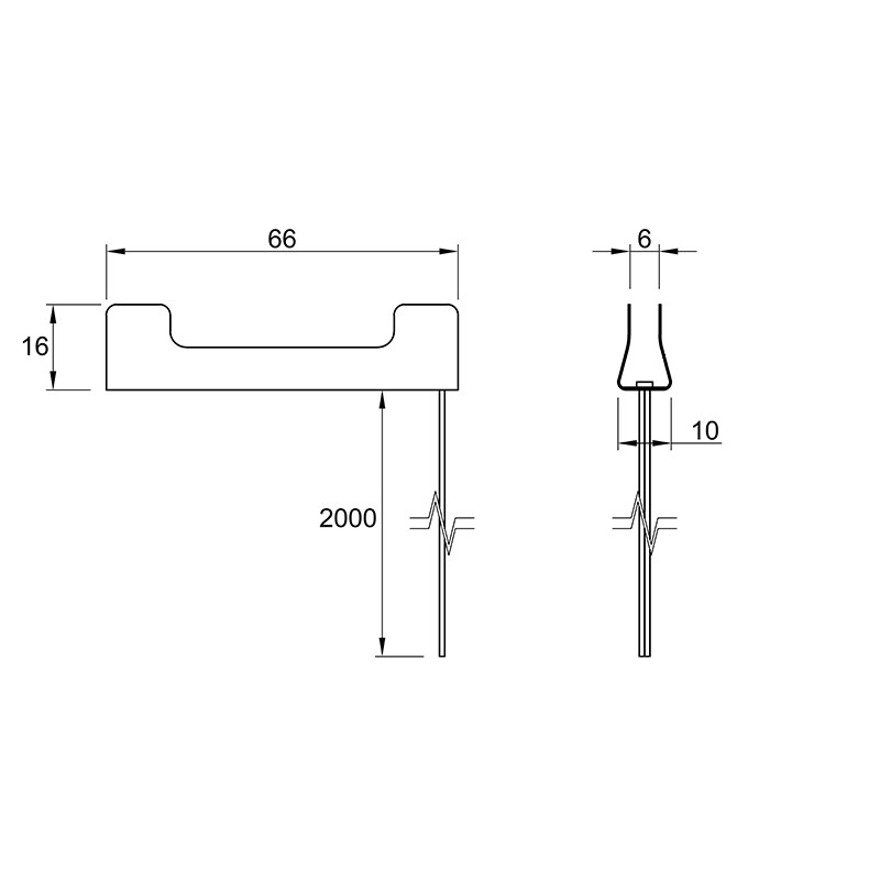 Клипса для стеклянных полок толщ. 5-8 mm, 12V, 0,25W, 3000K