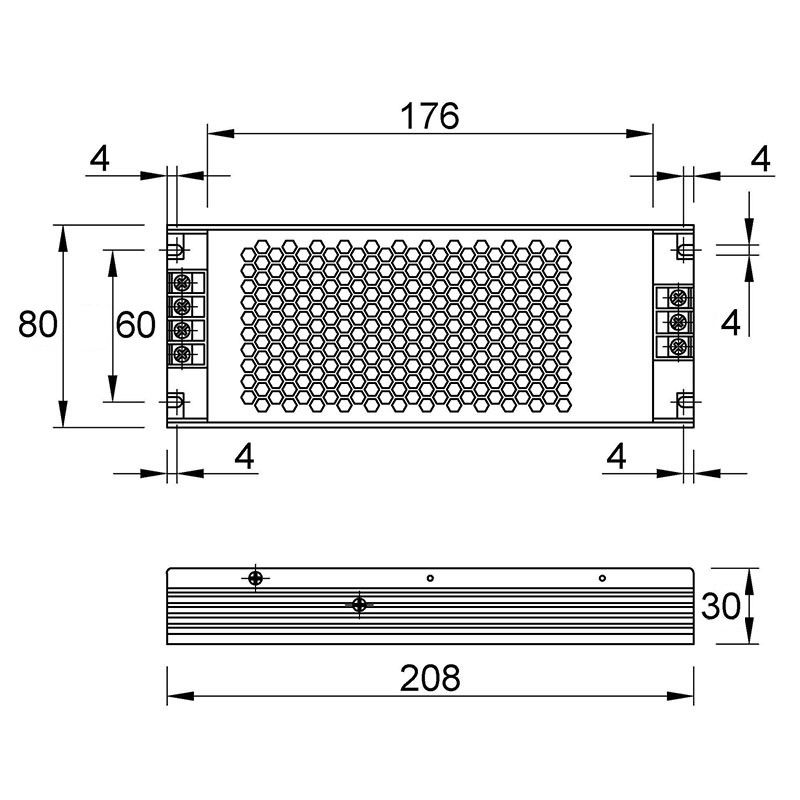Блок питания для LED, 250W, 12V, IP20, компакт. метал. корпус