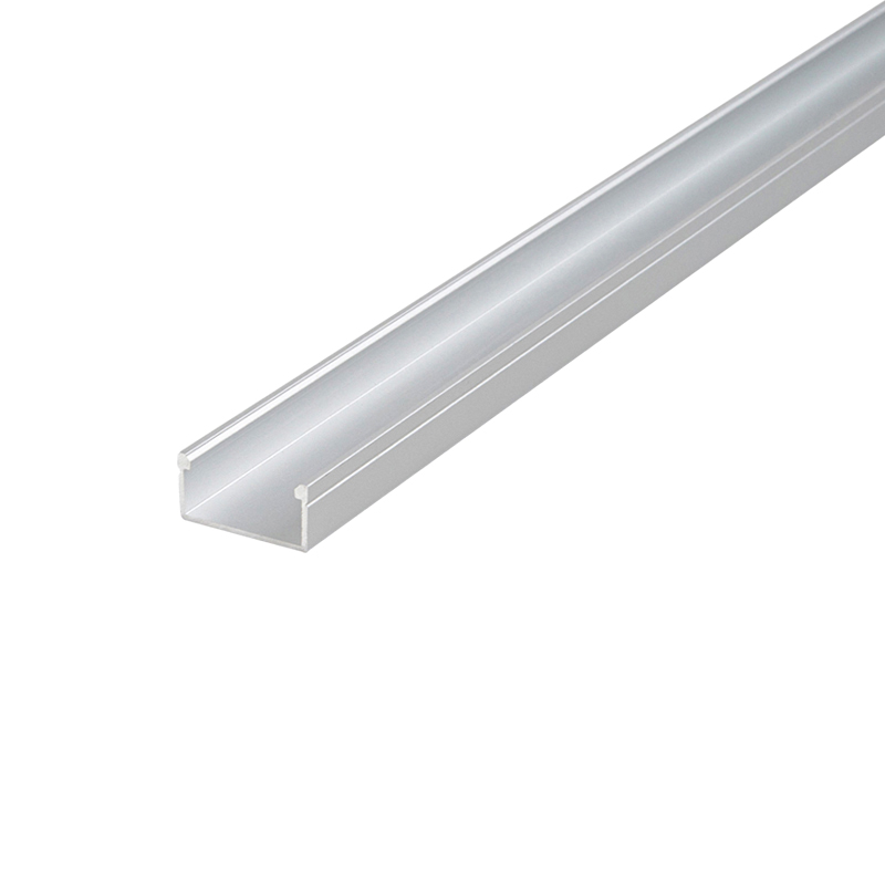 Профіль для LED-стрічки, НАКЛАДНИЙ, L = 2m, алюміній, анодоване срібло Профіль для LED-стрічки, НАКЛАДНИЙ, L = 2m, алюміній, анодоване срібло