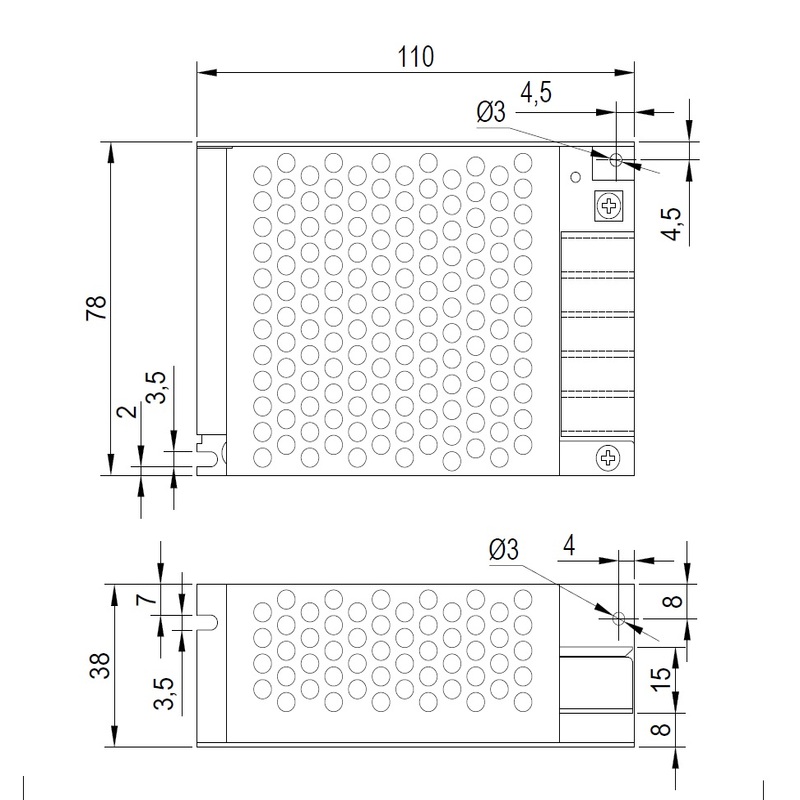 Блок питания для LED, 40W, 12V, IP20, метал. корпус Блок питания для LED, 40W, 12V, IP20, метал. корпус