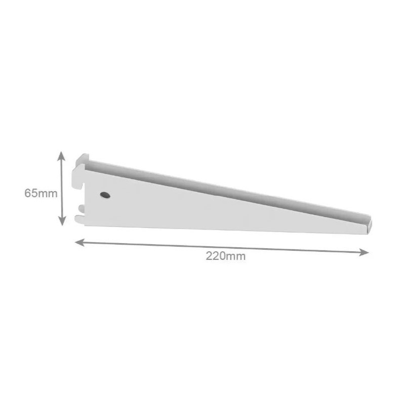 Кронштейн подвійний 220 mm white Кронштейн подвійний 220 mm white