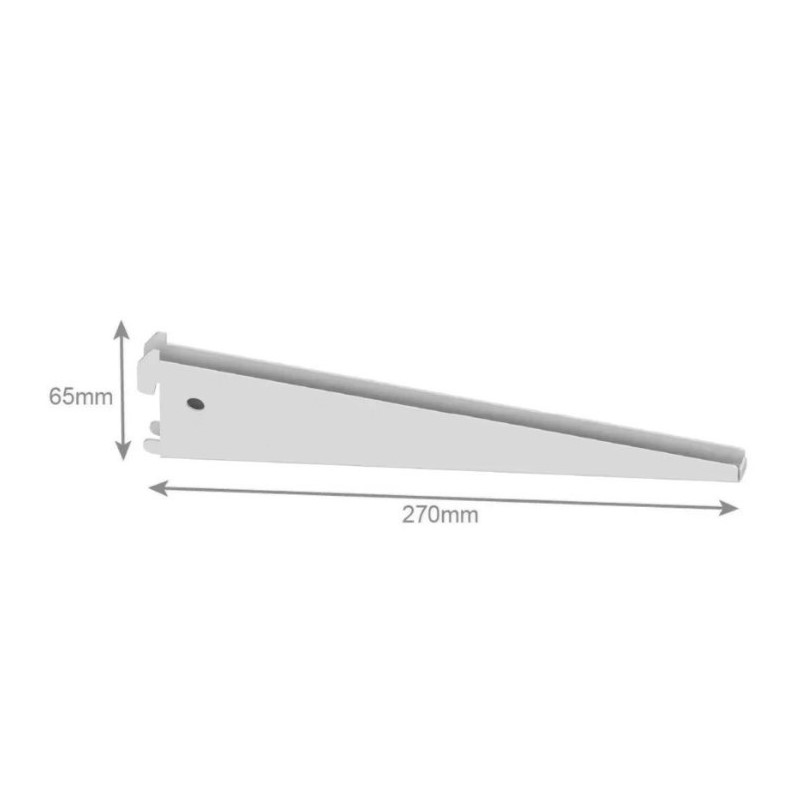 Кронштейн подвійний 270 mm white