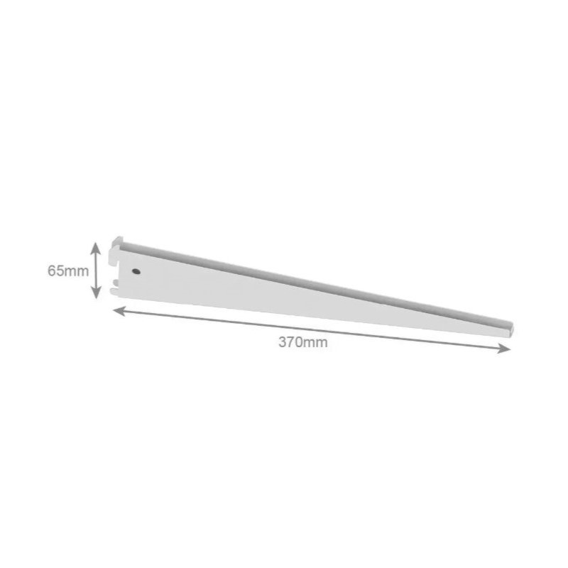 Кронштейн подвійний 370 mm white