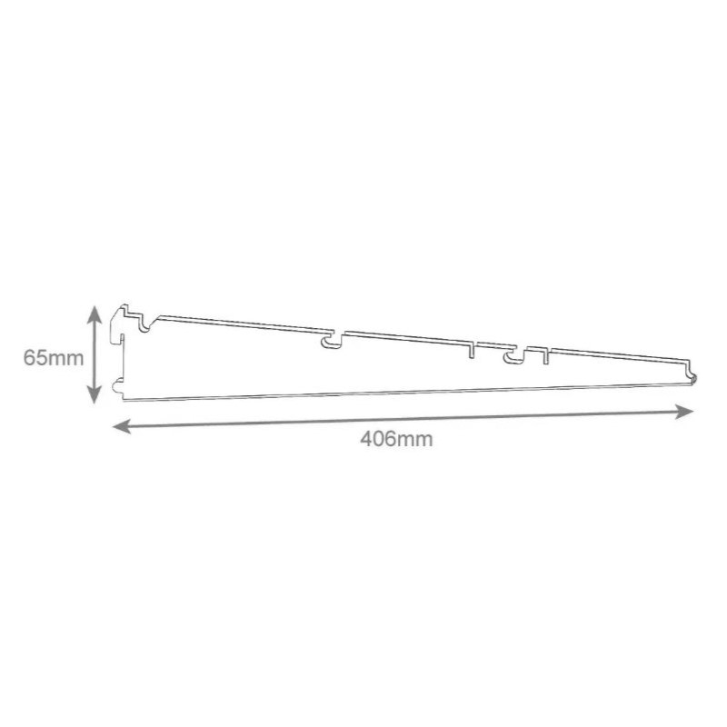 Кронштейн подвійний 406 mm black