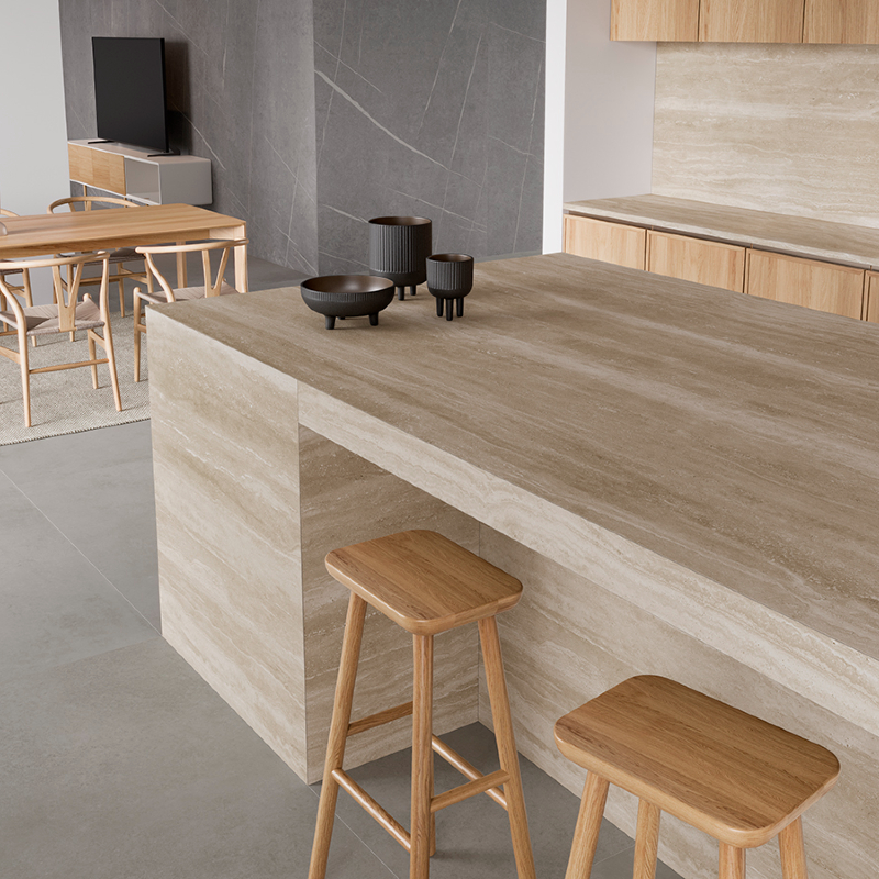 Керамогранит Inalco Geo Crema abujardado 4 mm 3200x1600