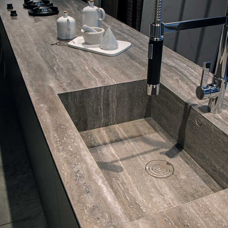 Керамогранит Inalco Geo Gris abujardado 4 mm 3200x1600