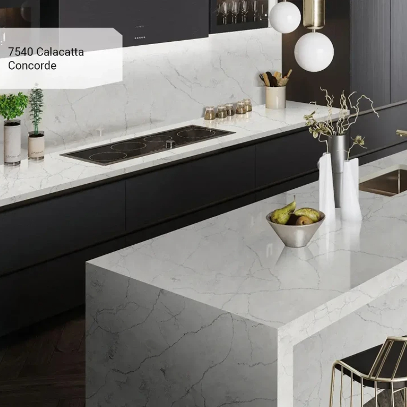 Кварцит Avant 7540 Calacatta Concorde 20мм Кварцит Avant 7540 Calacatta Concorde 20мм