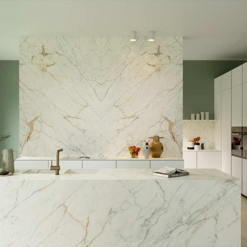 Керамограніт Marazzi Marble Look Golden White satin 12 мм 3240х1620