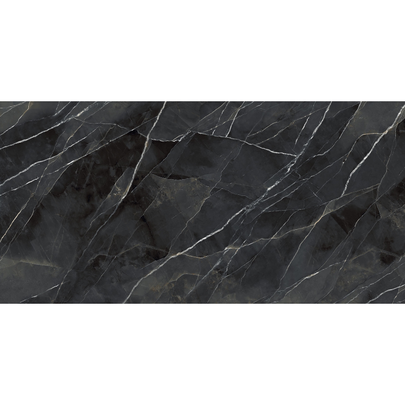 Керамограніт Laminam Diamond Calacatta Black BM(А) lucidato starlit 5,8 мм 3240х1620