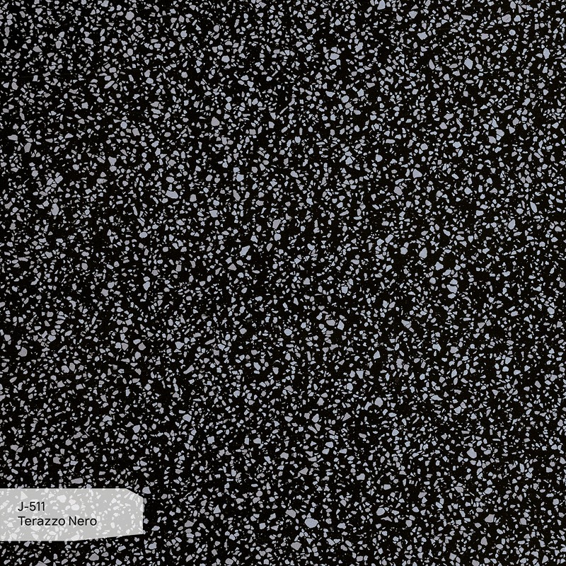 Лист акриловый Grandex Jewel J-511 Terazzo Nero 3680х760х12 Лист акриловый Grandex Jewel J-511 Terazzo Nero 3680х760х12