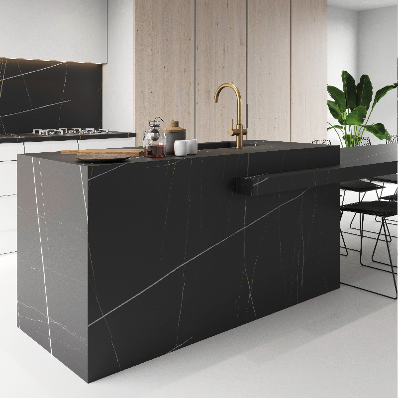 Керамограніт Inalco Azalai Negro natural 4мм 3200Х1600 Керамограніт Inalco Azalai Negro natural 4мм 3200Х1600